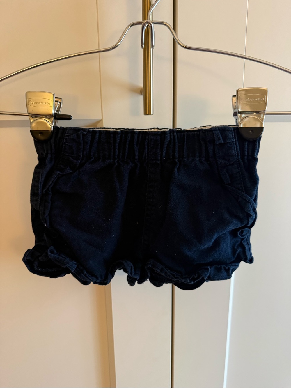 Girls' crewcuts J. crew Navy Ruffle Hem Shorts